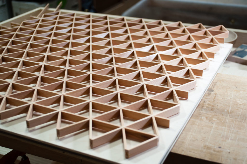 Hexagonal Kumiko Pattern - Big Sand Woodworking